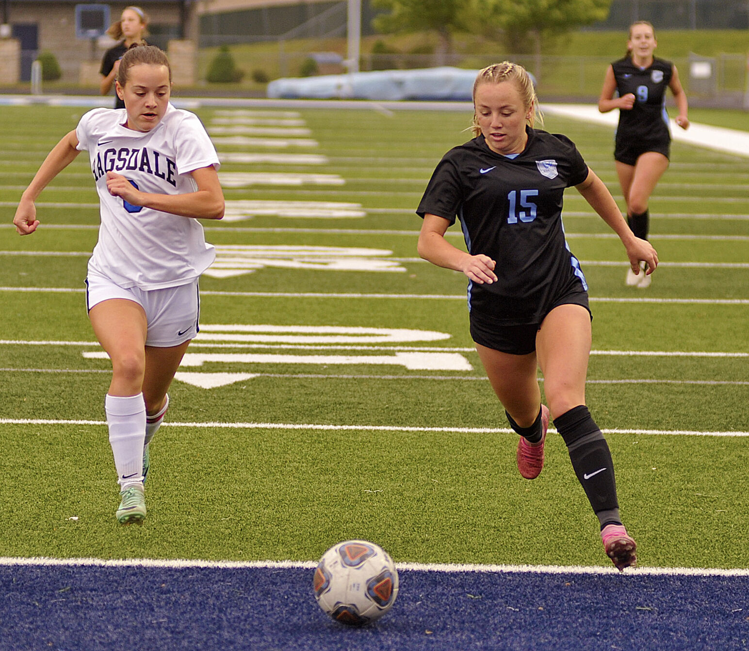 Hat tricks power Lady Pioneer soccer into second round
