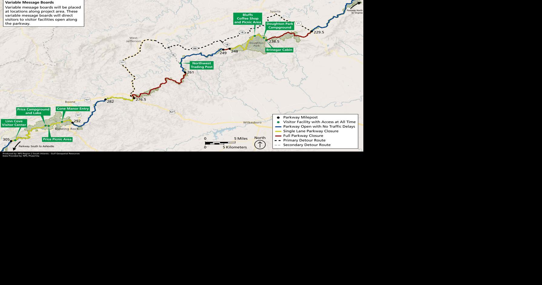 Major Blue Ridge Parkway road project in the High Country to begin May ...