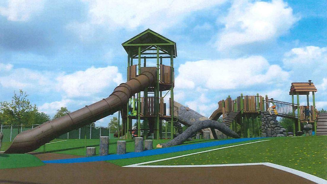Blowing Rock Rec Center renovations, Memorial Park playground approach