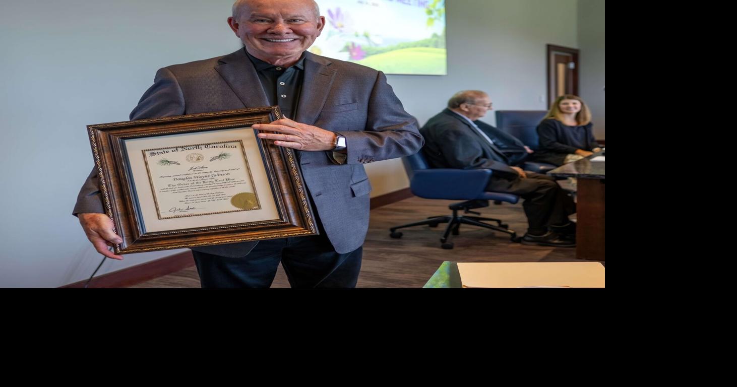 Former Blue Ridge Energy CEO presented with the Order of the Long Leaf ...