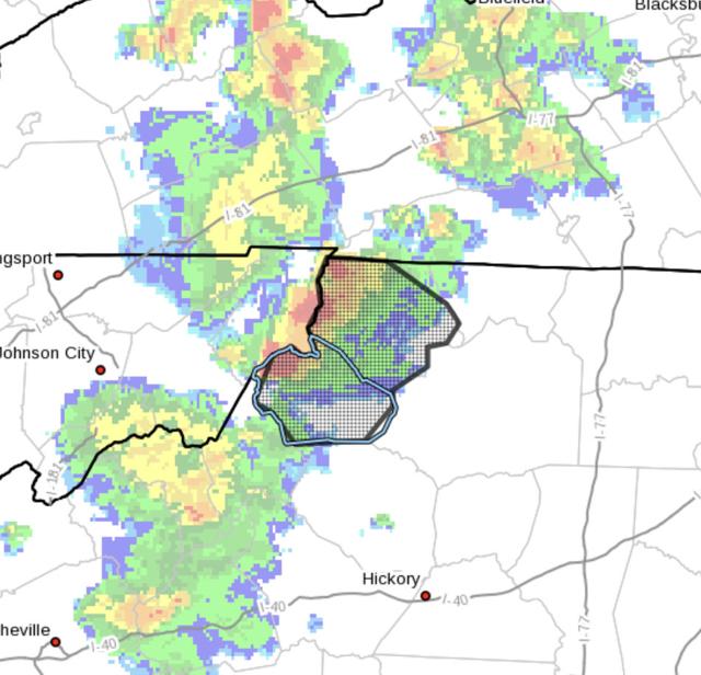 Severe thunderstorm warning for parts of Ashe, Watauga ...