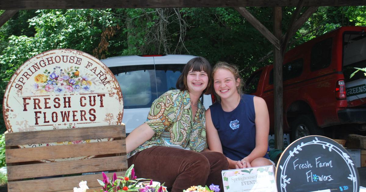 Spring Close Farm Spring House Farm sustainably grows flowers sold at Farmers' Market ...