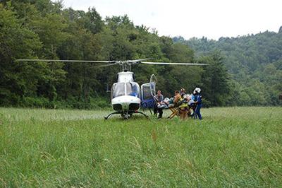 Injured motorcyclist airlifted following crash near Aho | News