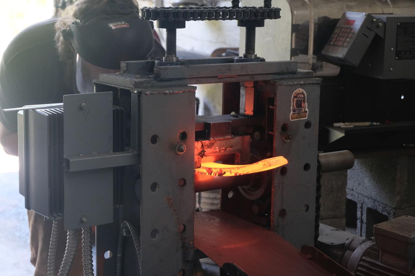 Baker and Tool creates unique metal in Zionville Blowing Rocket