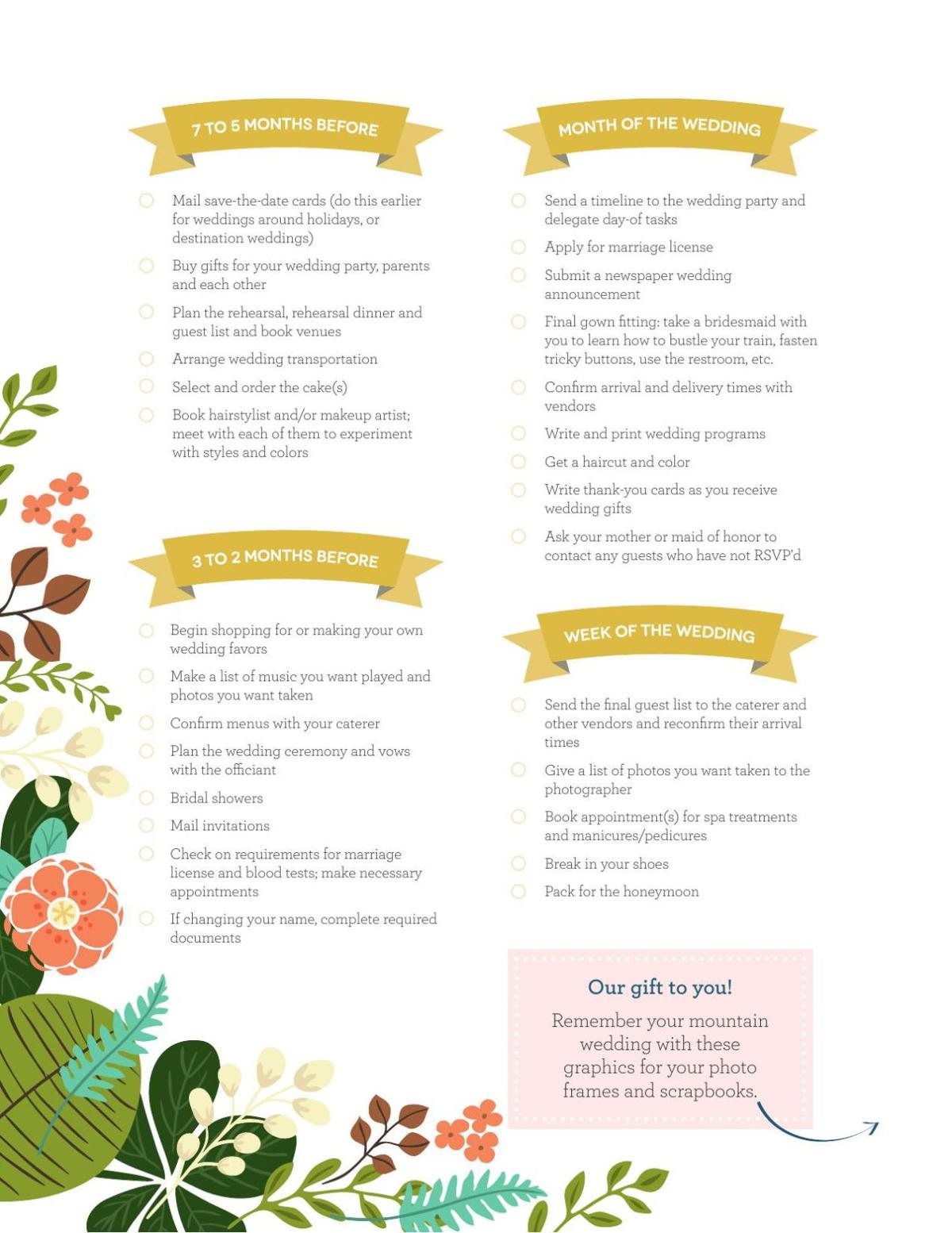 Wedding Planning Checklist All About Women Magazine