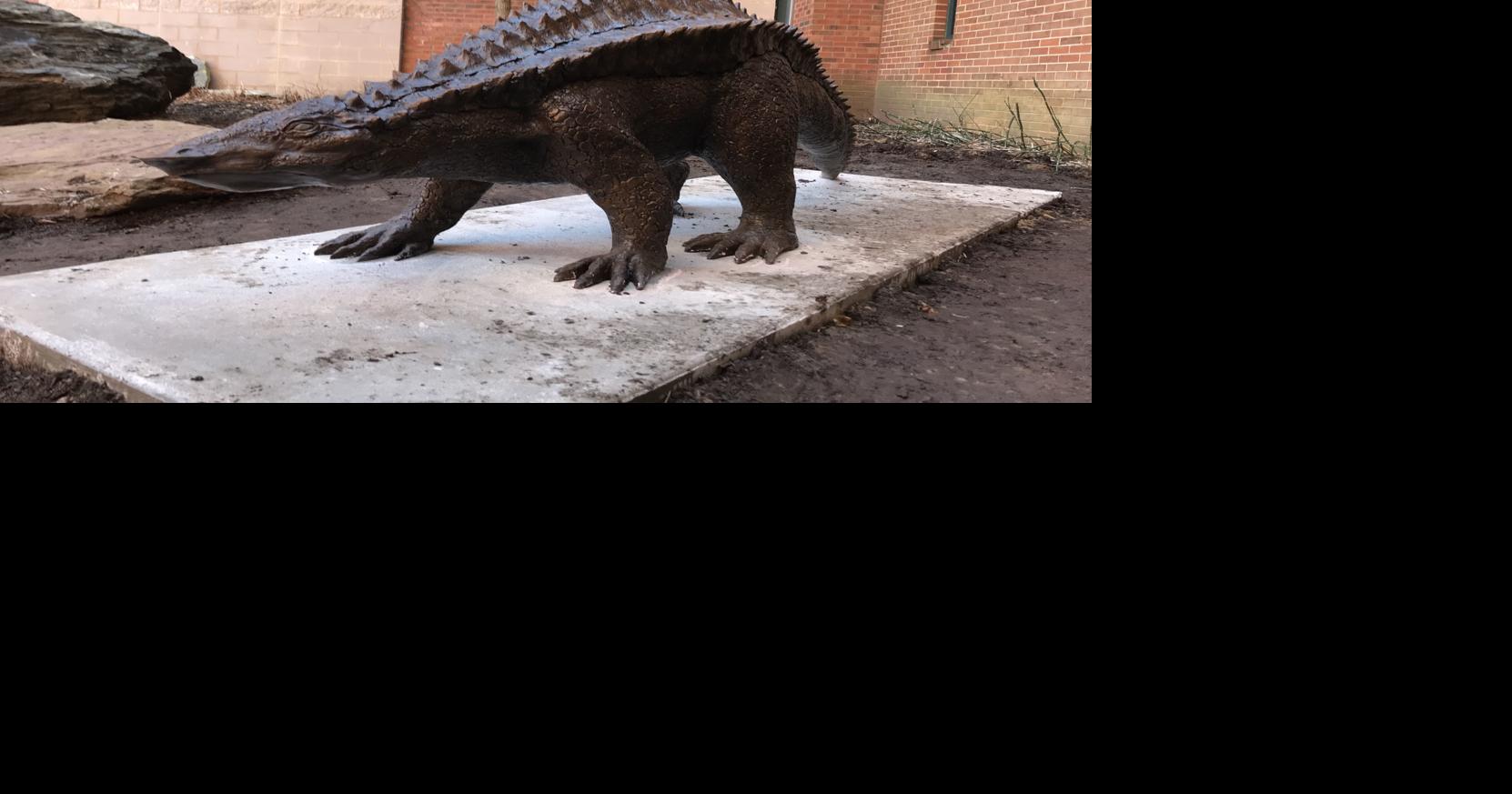 Archie the aetosaur makes his bronze debut on campus | Entertainment ...