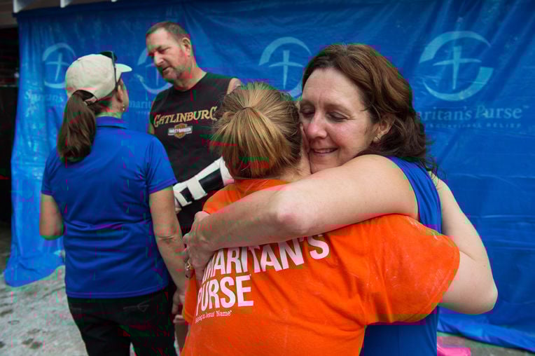 Samaritan's Purse volunteers hard at work in flood stricken Louisiana