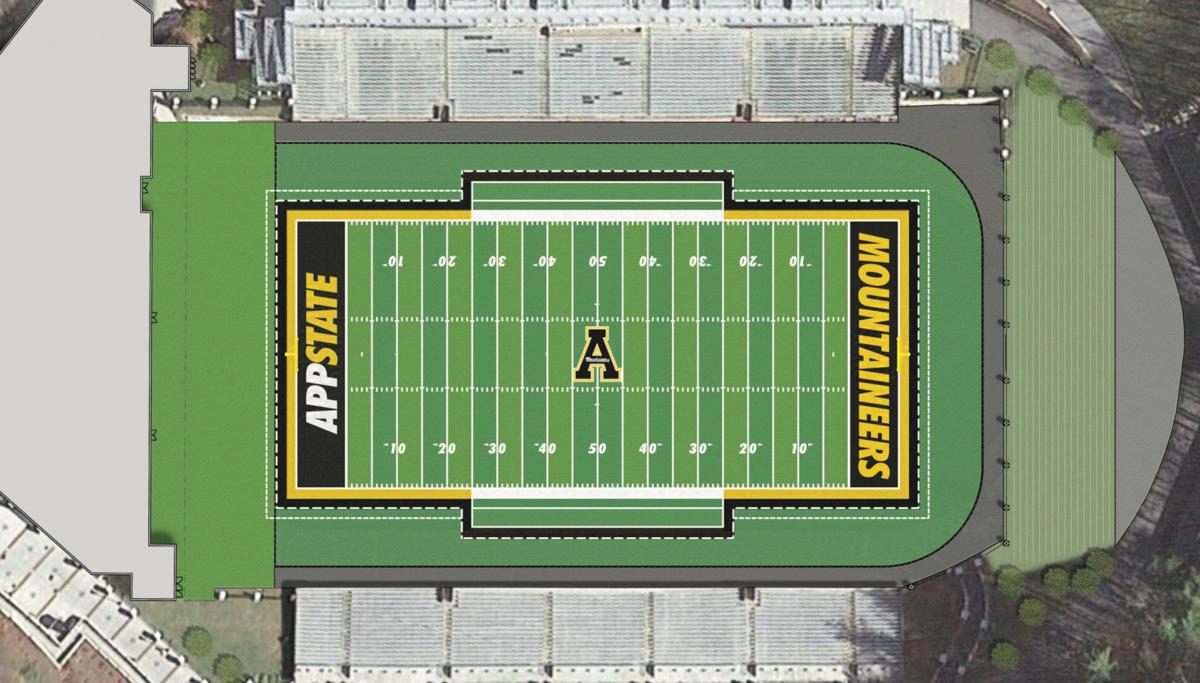 App State Releases New Kidd Brewer Field Turf Rendering Sports