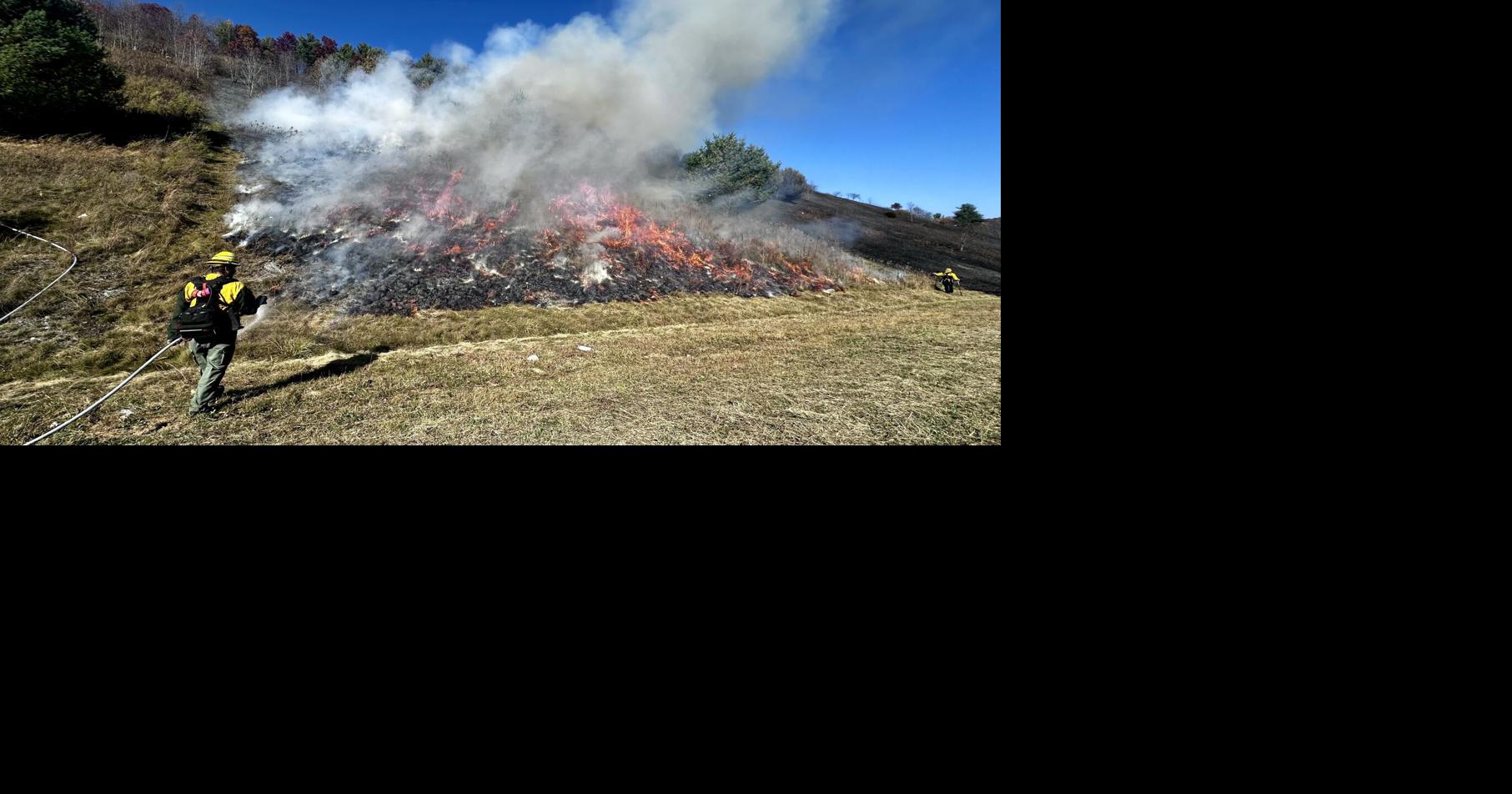 Multiple departments battle 4.5-acre grass fire caused by vehicle in ...