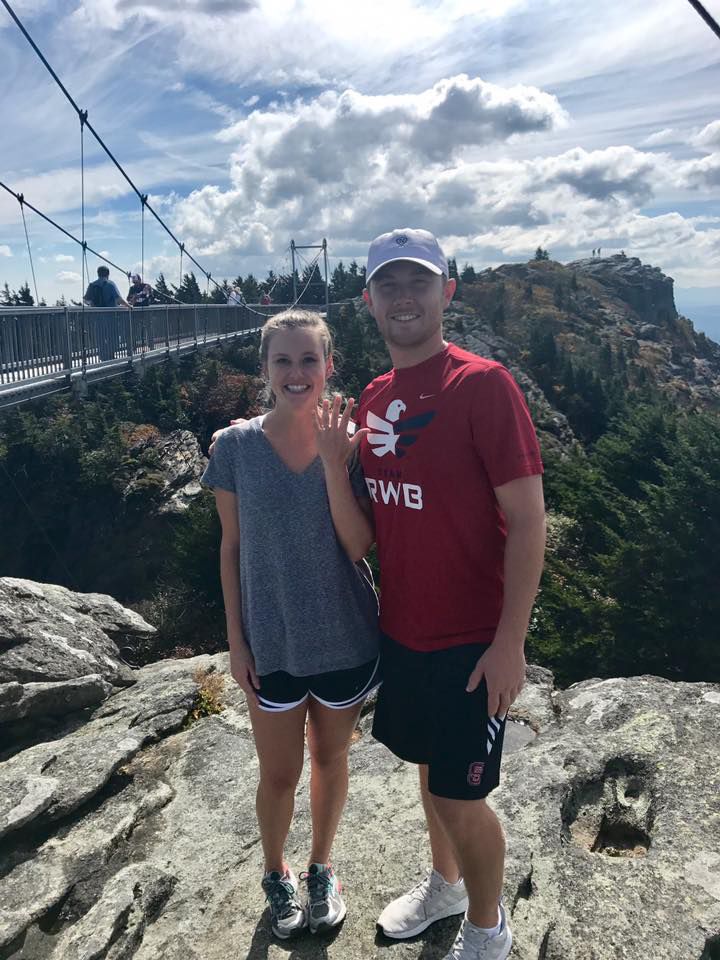 Scotty Mccreery Pops The Question Near Grandfather Mountain