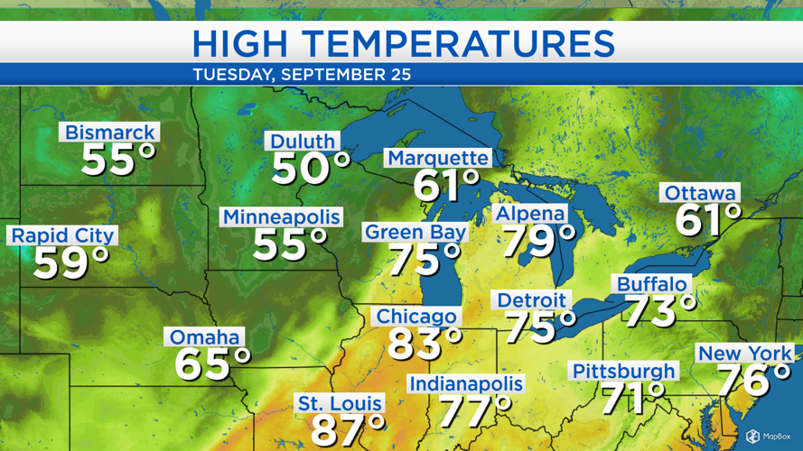 Clearing skies Wednesday; Cooler temperatures for the rest of the week ...
