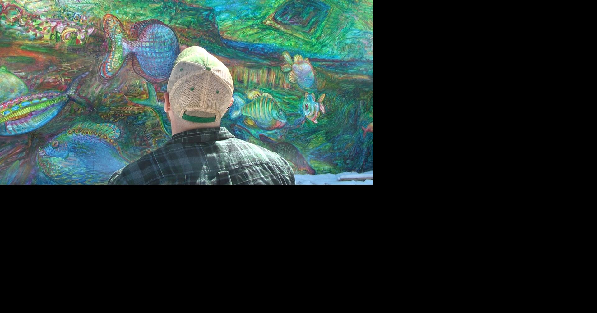 Fish mural nearing completion, community can still leave their mark ...
