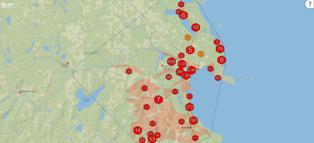 Michigan Disaster Map State Emergency Operations Center opened to track storm impacts across ...