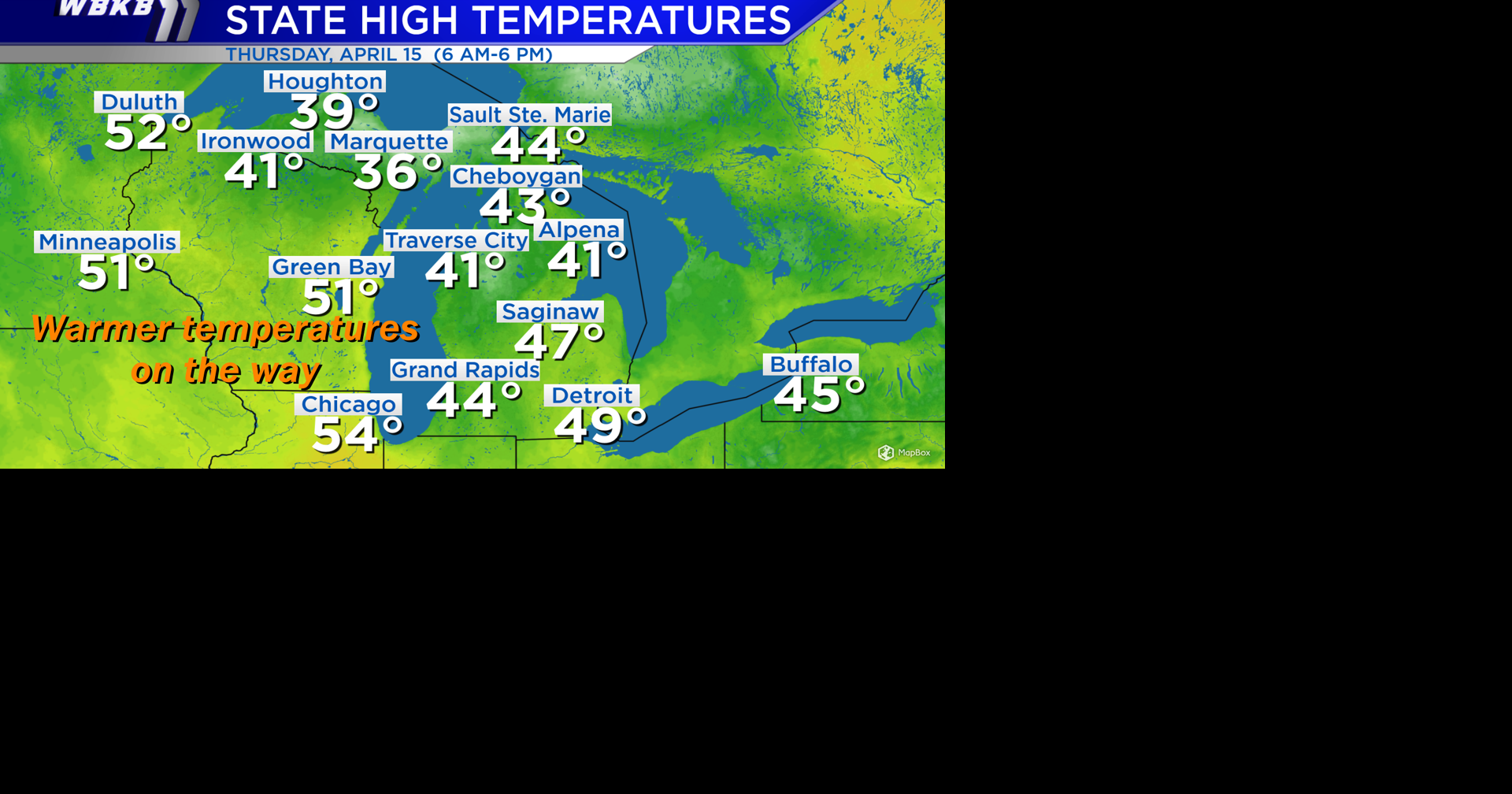 Dry weather moves in and a warming trend heading into the weekend ...