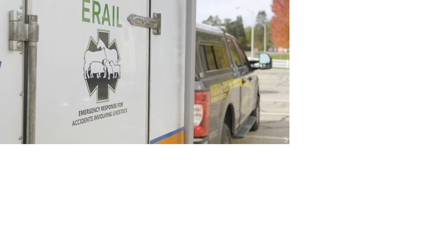 Michigan deploys specialized livestock emergency trailer after tornado hits dairy farm