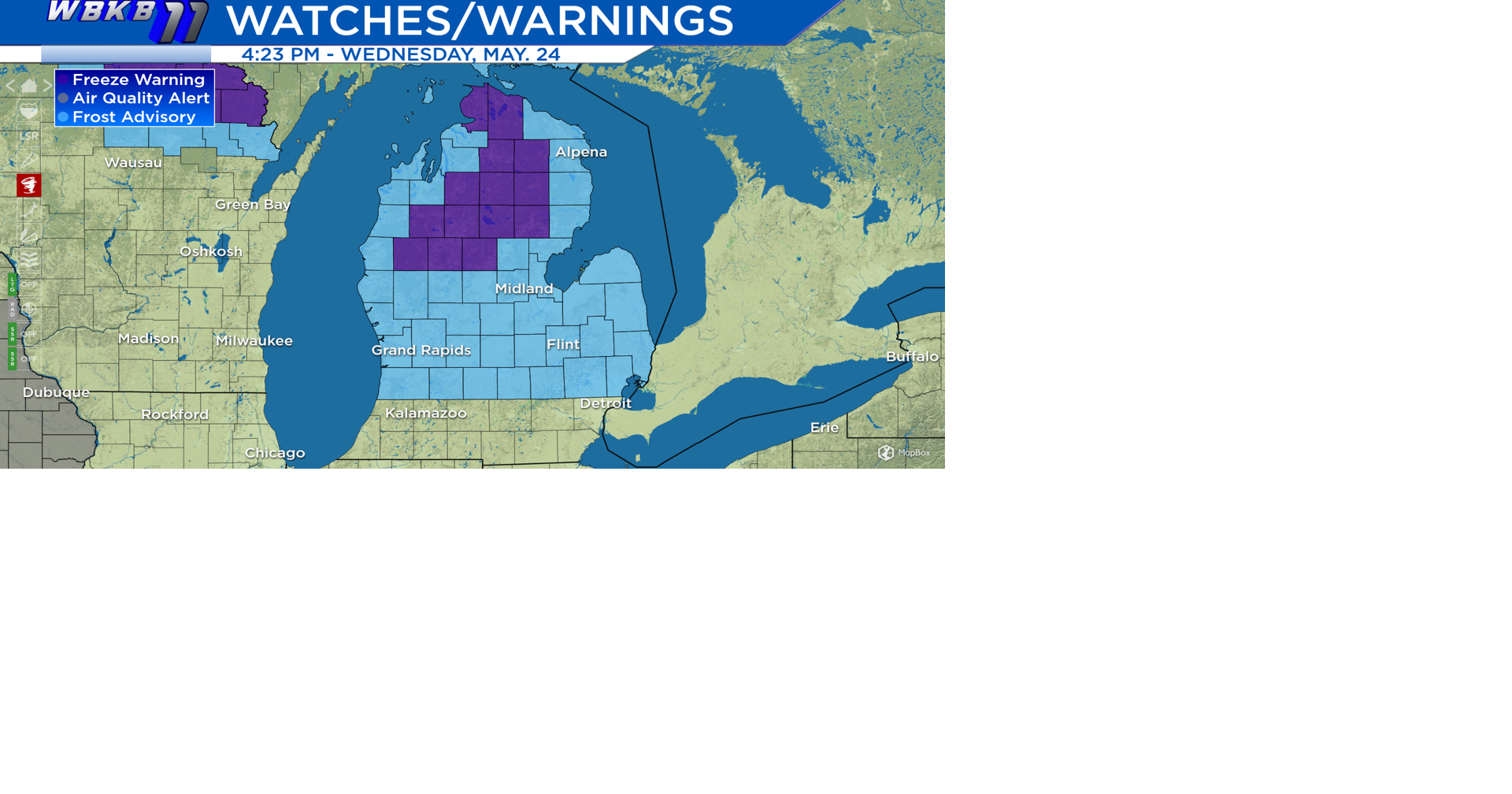 Frost Advisory & Freeze Warning For Tonight | Local News | wbkb11.com