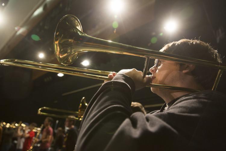 Independence High School marching band competing at Grand Nationals in