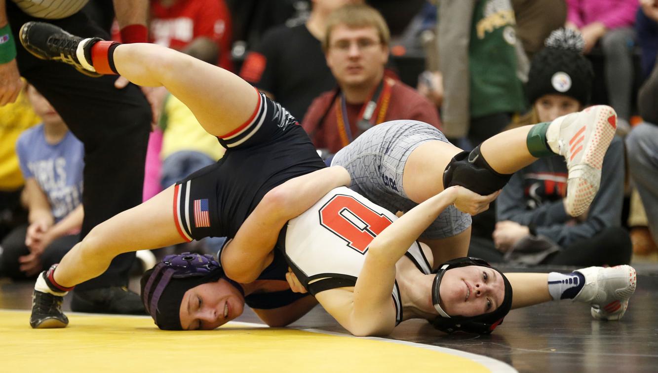 Girls State Wrestling Agwsr S Gerbracht Leaps Into State History Books Photos