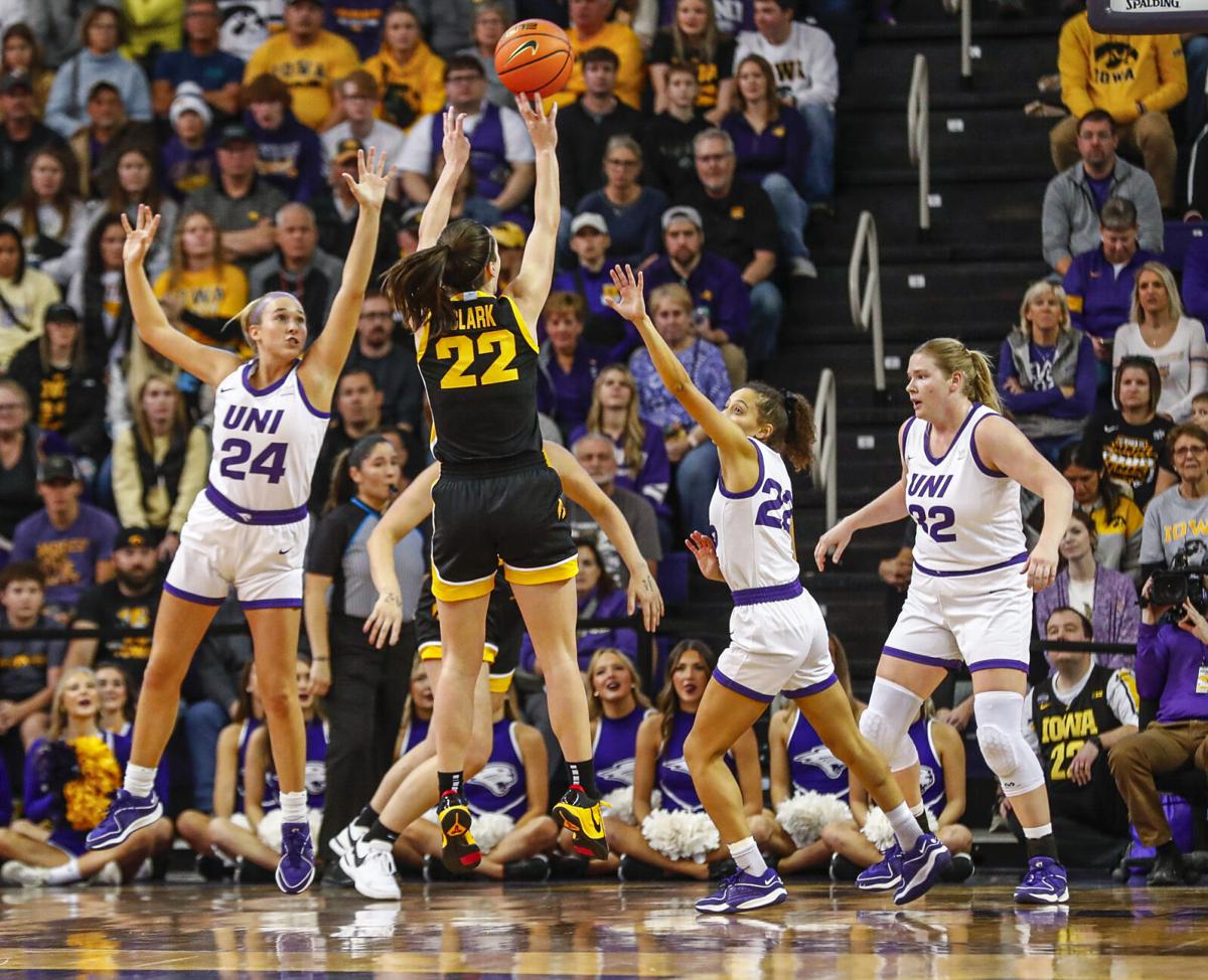 Photos UNI women's basketball vs. Iowa, Nov. 12