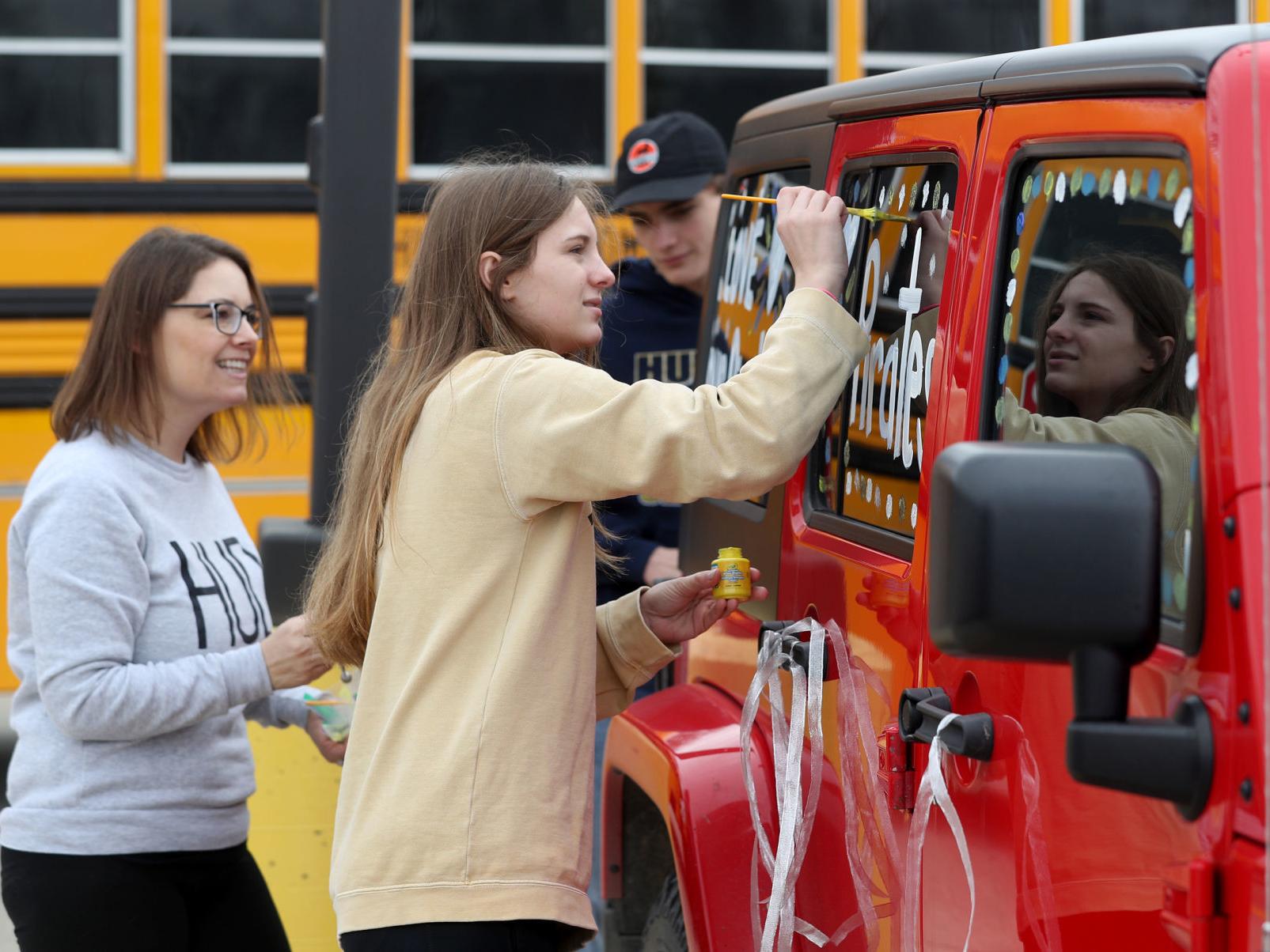 Teachers Parade Past Students Homes As Second Week Of School