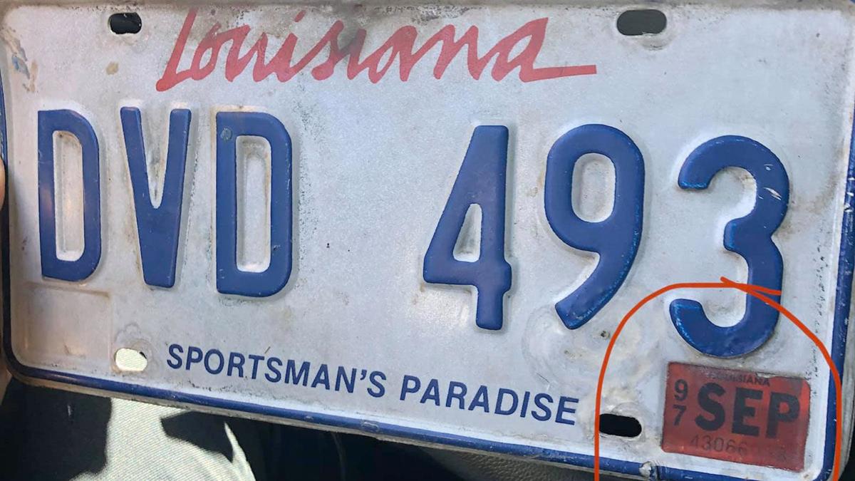 Louisiana license plate