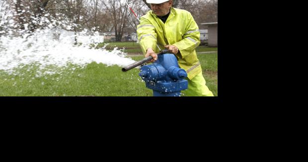 Hydrant flushing in Waterloo continues