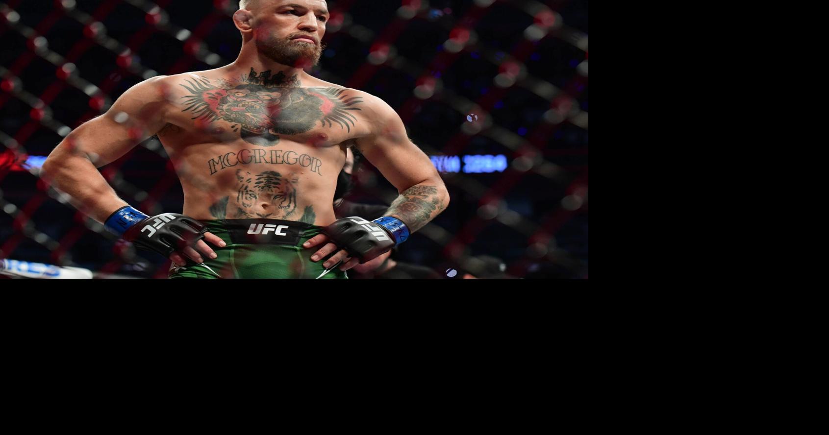 Conor McGregor before fighting Dustin Poirier during UFC 264 at T-Mobile Arena on Jul 10, 2021.
