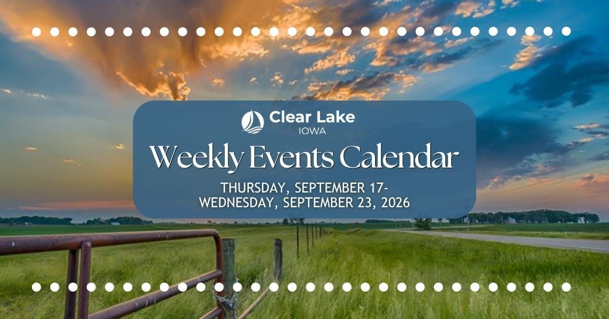 Clear Lake Events September 17-23, 2026