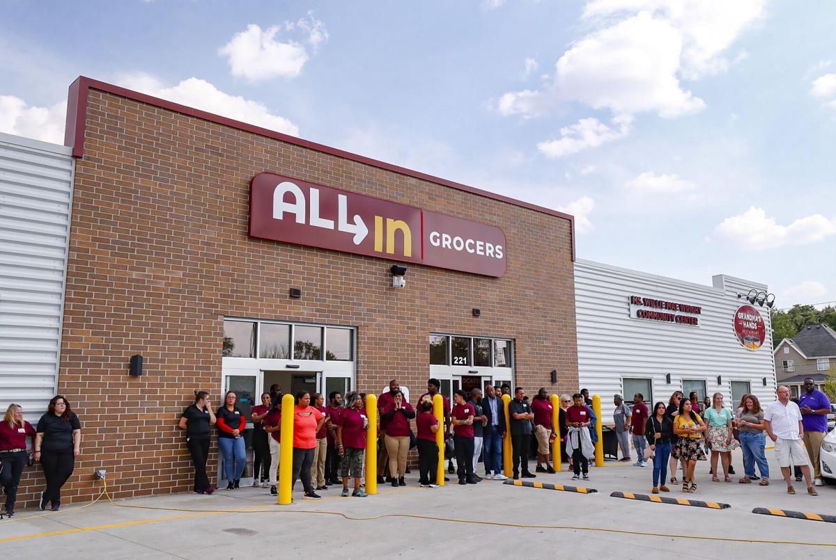 City details funding history with All In Grocers at meeting