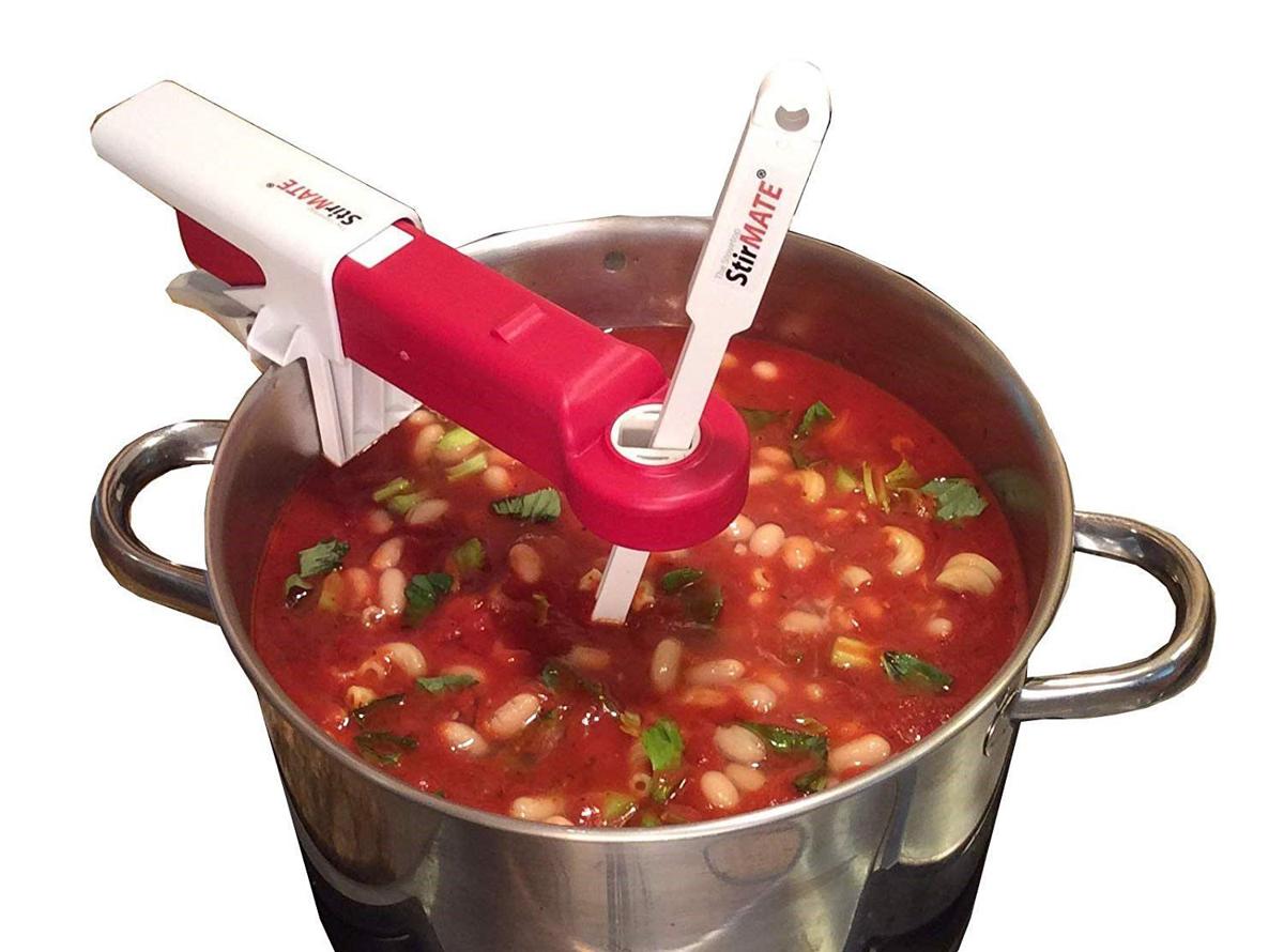 This automatic pot stirrer will help you multitask in the kitchen