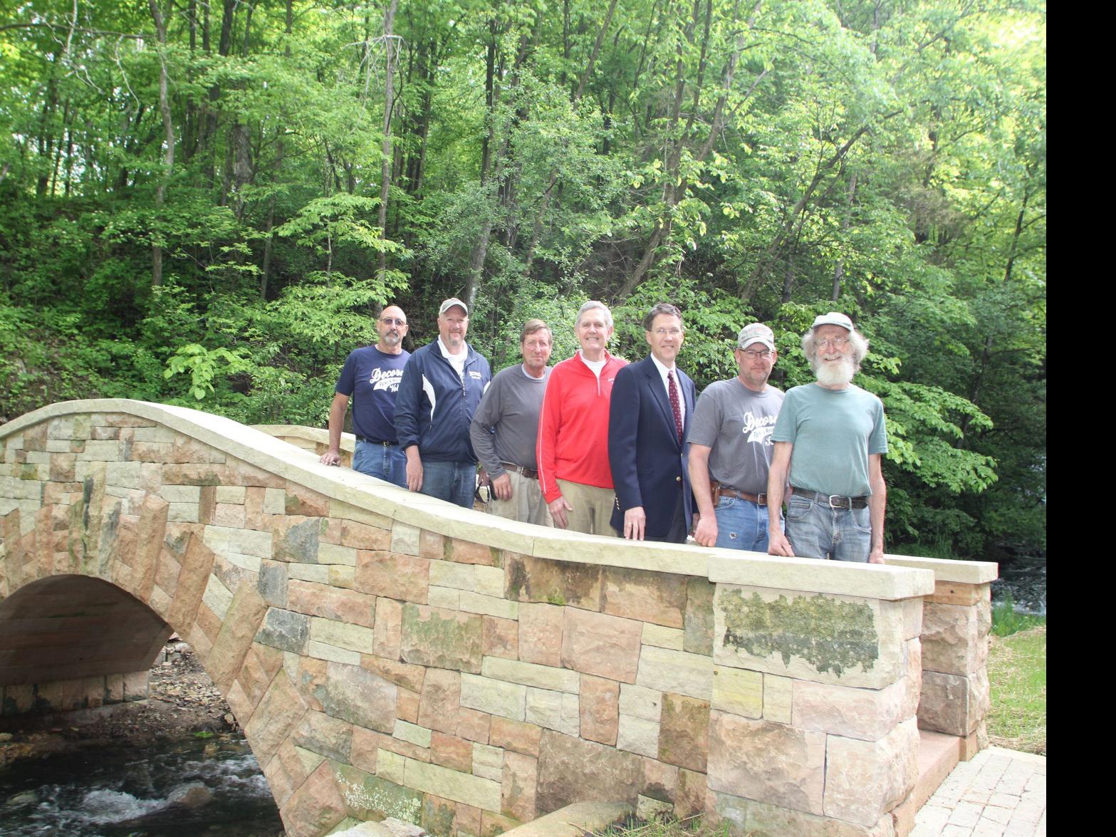 New Stone Arch Bridge Completed At Dunning S Spring Local News