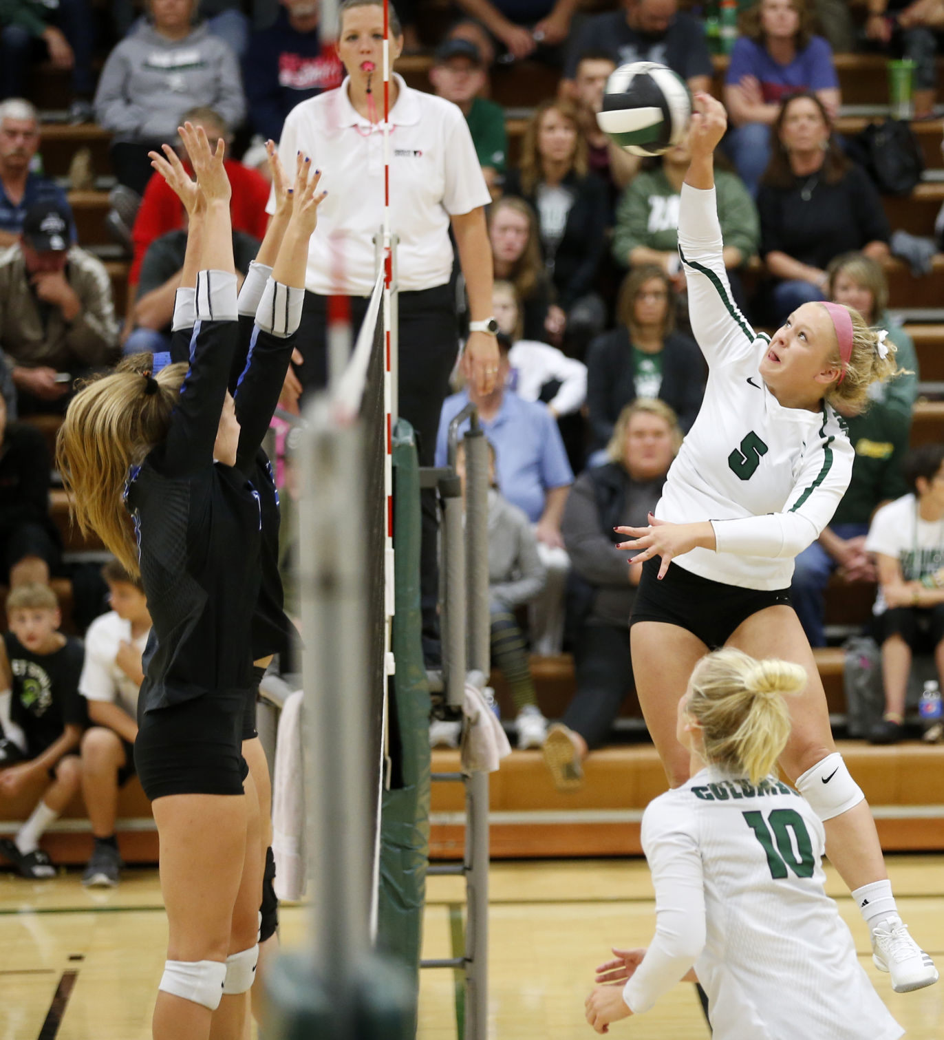 Prep Volleyball: Dike-New Hartford Sweeps Columbus (PHOTOS)