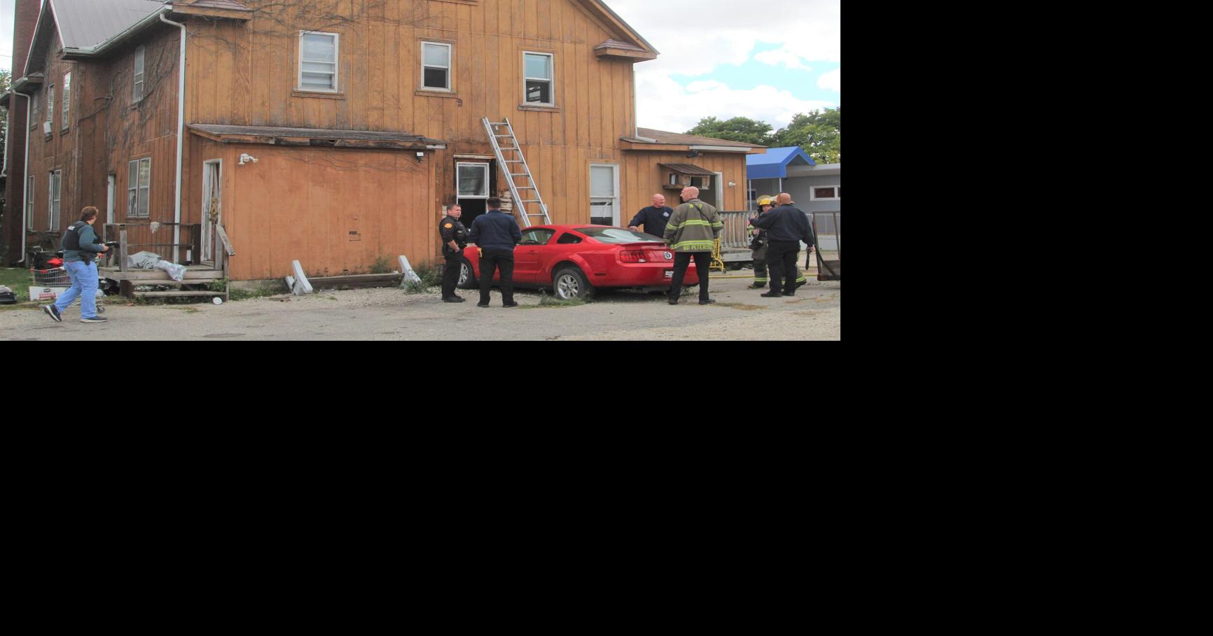One arrested in apartment building fire