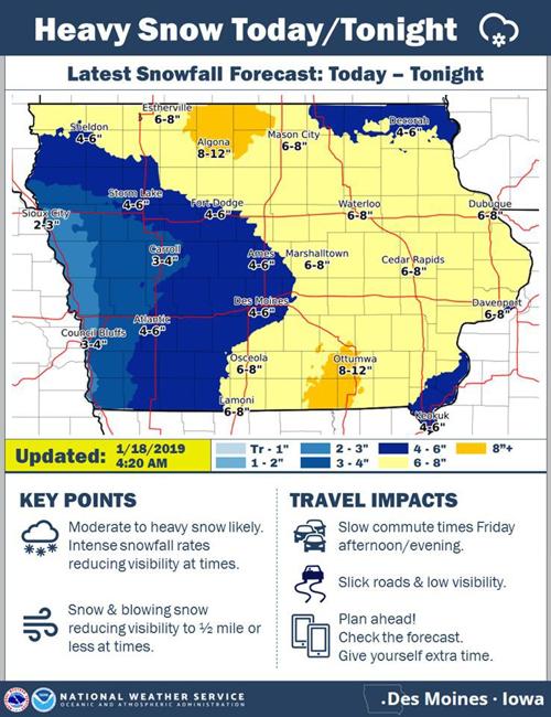 6 8 Inches Of Snow Expected In Friday Saturday Winter Storm Snow Emergencies Declared Local News Wcfcourier Com