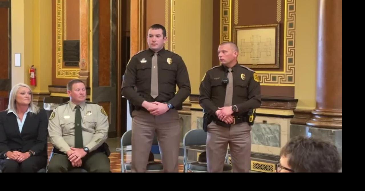 Troopers honored for valor in fiery crash near Dunkerton