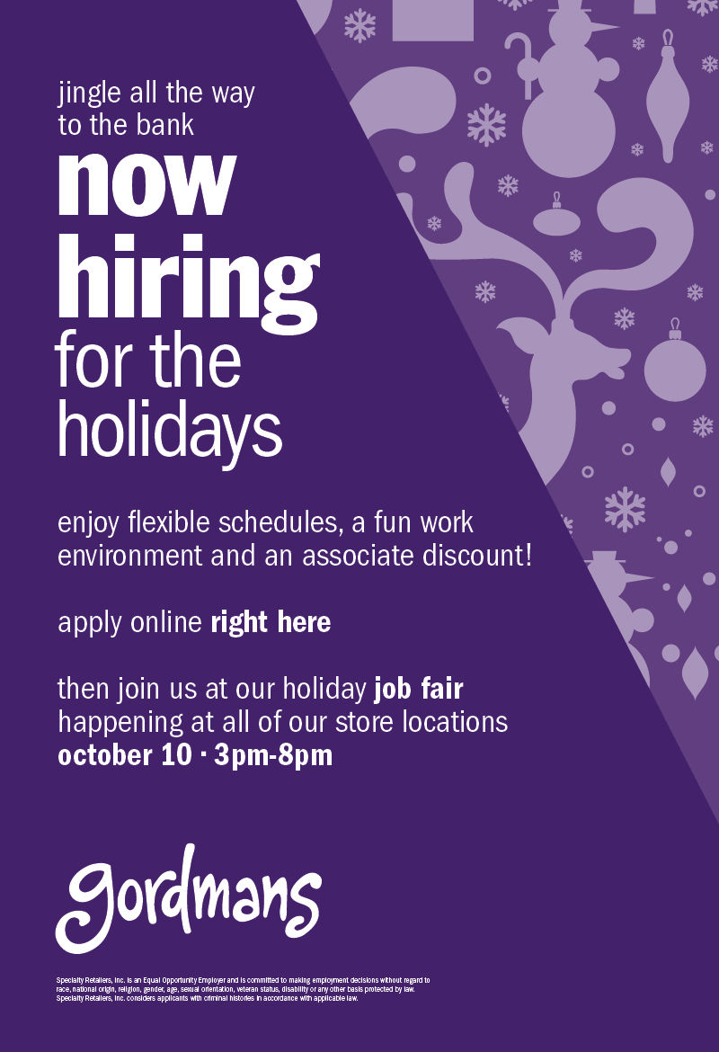 Gordmans Holiday Hiring Job Fair Things to Do in the