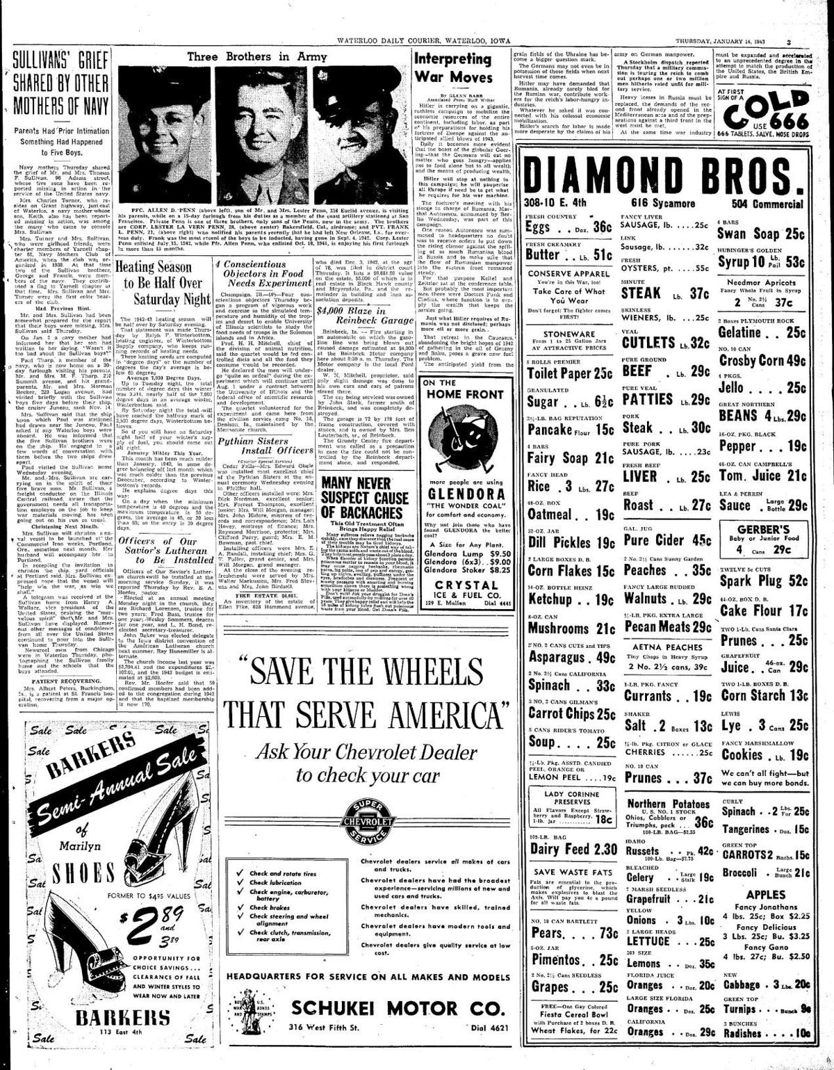 Courier Jan. 14, 1943