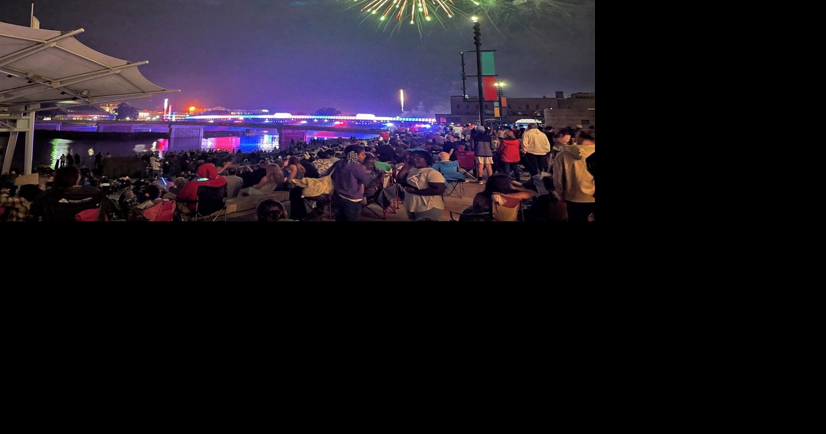 Rain moves festivities indoors, clears in time for fireworks
