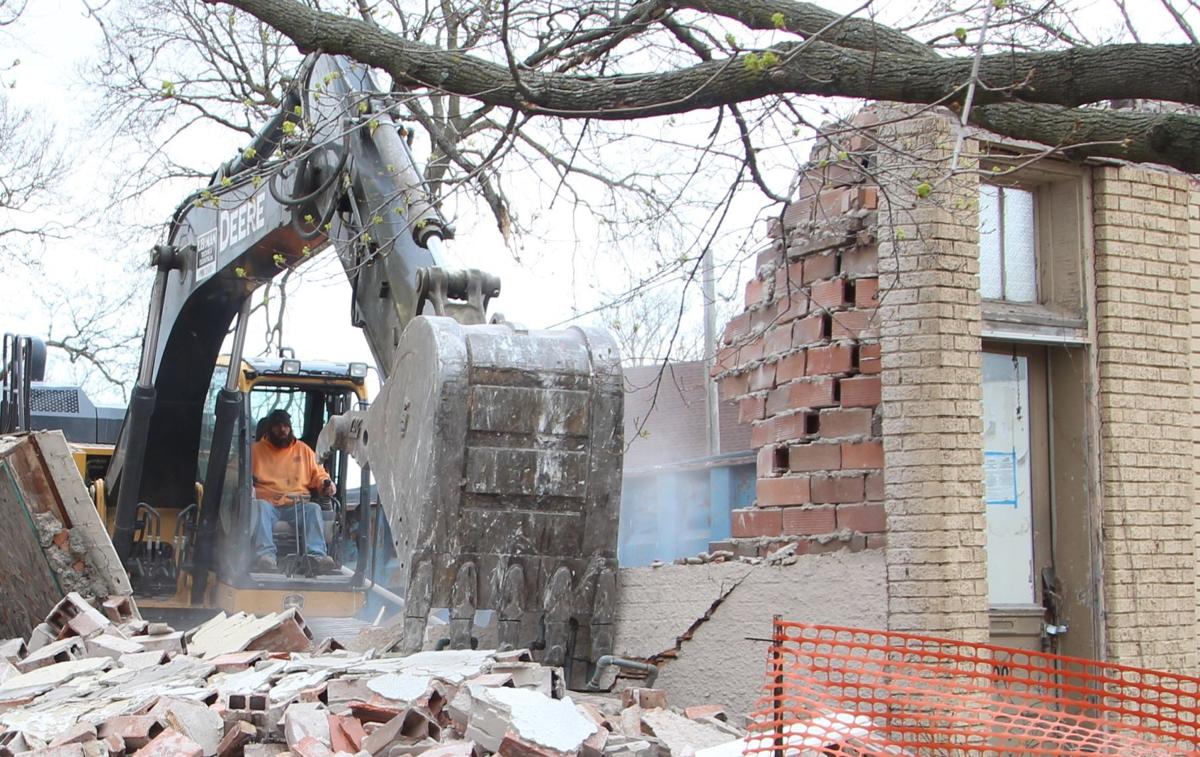 Crumbling down Eyesore apartment building demolished Political News