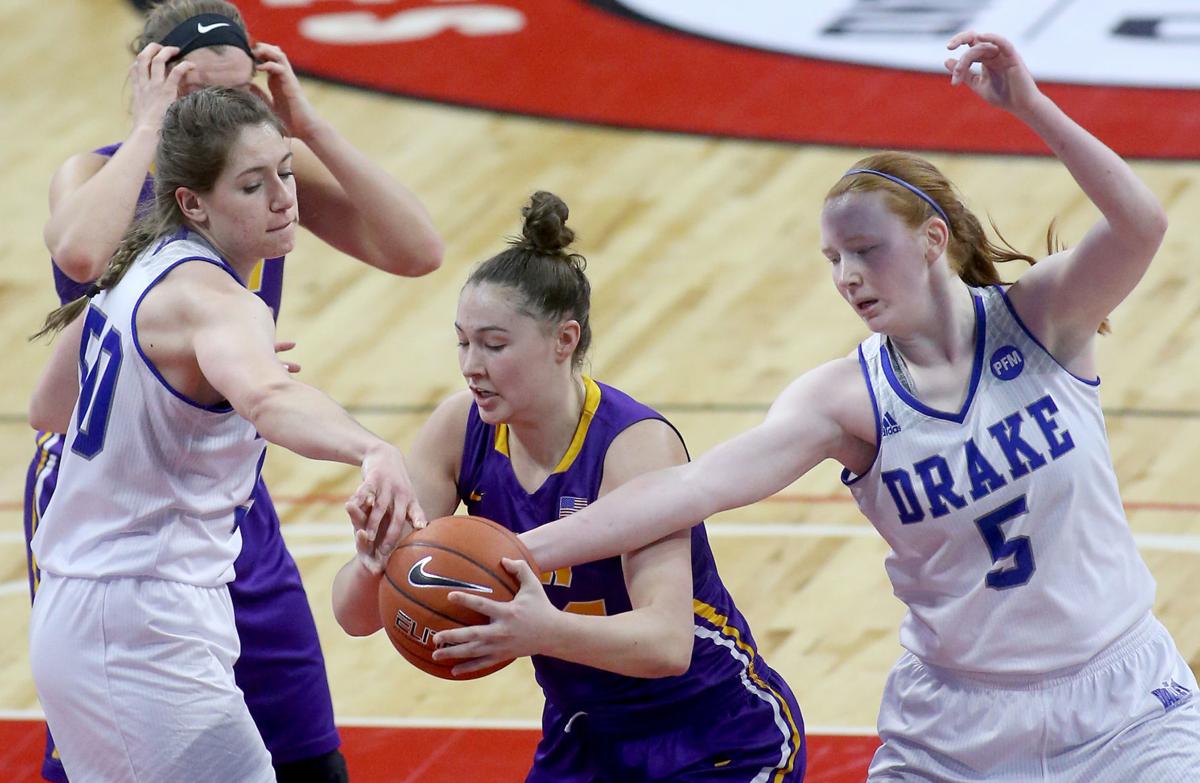 College Women S Basketball Drake Captures Mvc Title Over Uni 75
