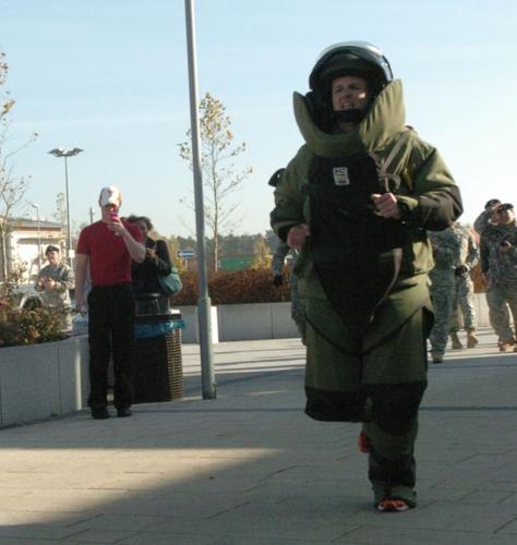 military bomb suit
