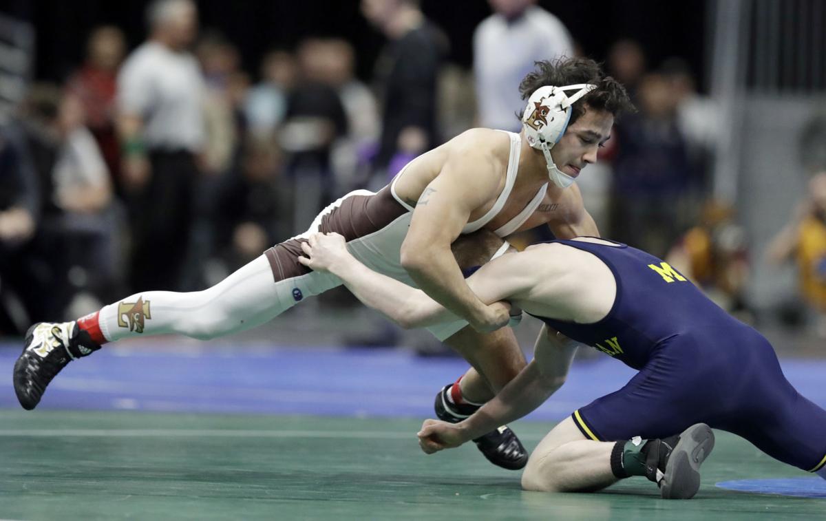 NCAA wrestling Lujan wins thriller, UNI has four alive at NCAA