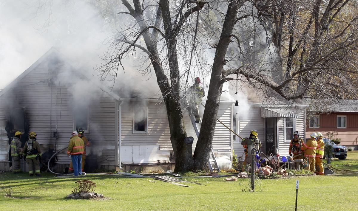 Update Crews fighting house fire in Janesville Local News