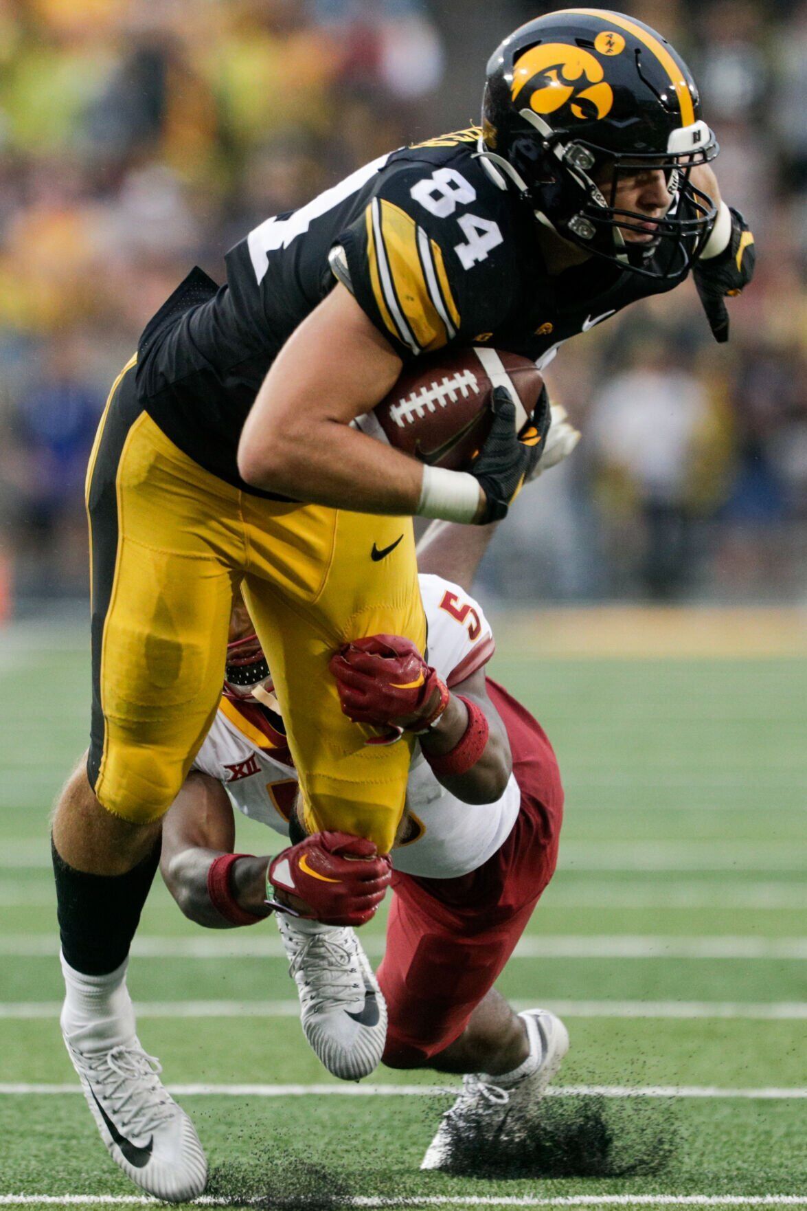 Former Iowa tight end T.J. Hockenson embraces new NFL home on