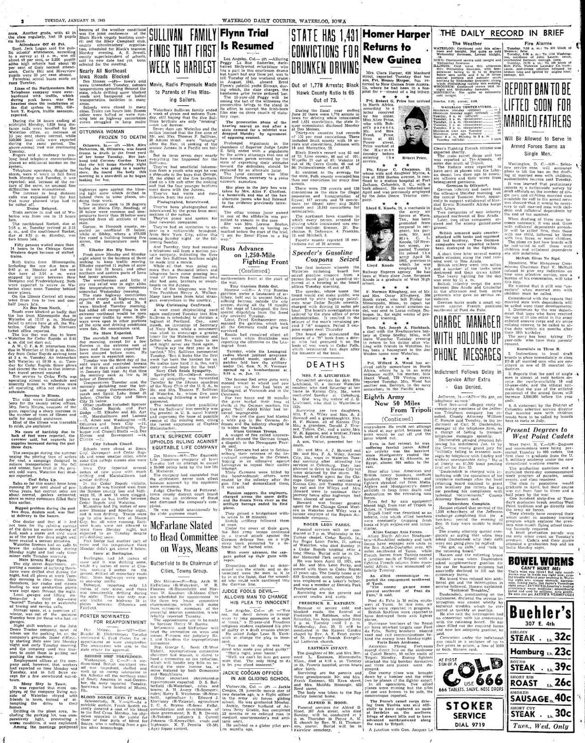 Courier Jan. 19, 1943
