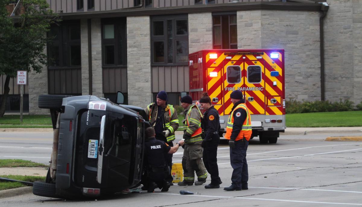 Vehicle rolls in Waterloo crash at Six Corners intersection Local