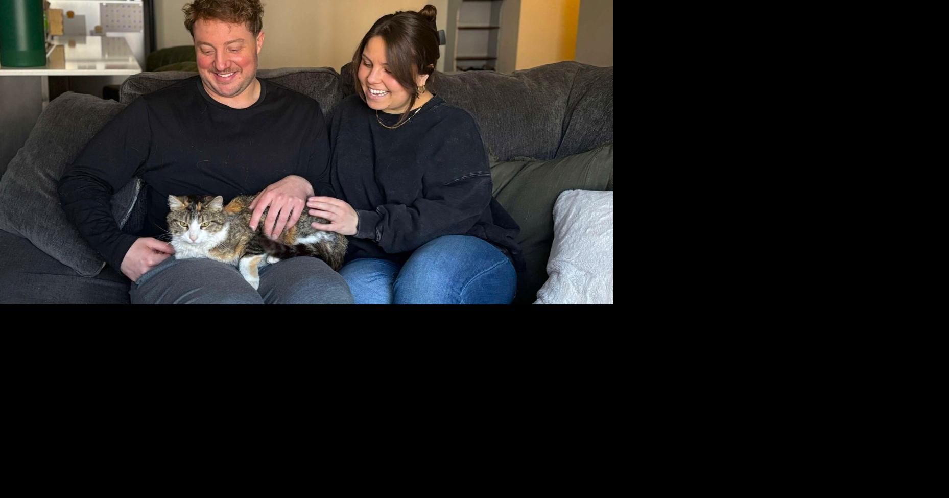 Couple reunited with cat that was missing for eight months