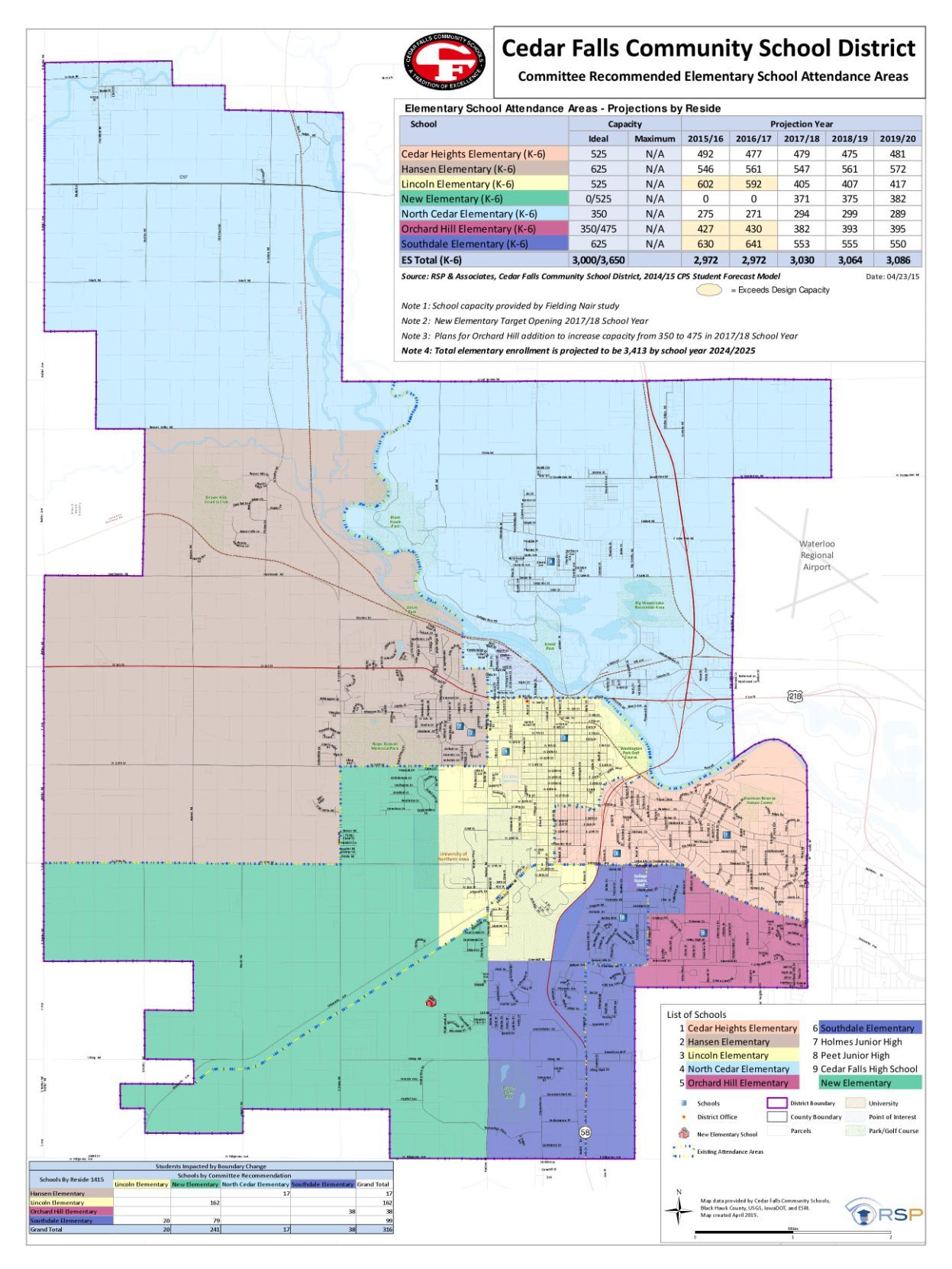 Proposed C.F. Schools boundary map