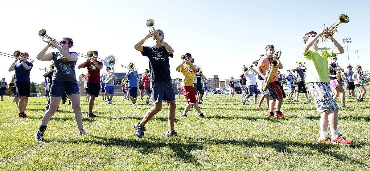 Cedar Valley high schools wrap up marching band camps Education News