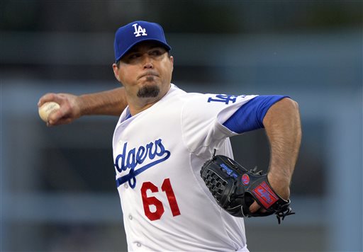 File:Josh Beckett, St. Louis Cardinals 0, Los Angeles Dodgers 0